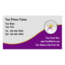Fitness Trainer Business Cards