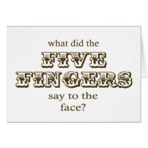Five Fingers Card
