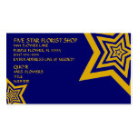 Five Gold Stars Business Card Template