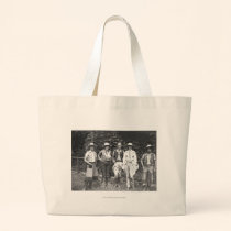 Five women at the dude ranch bags