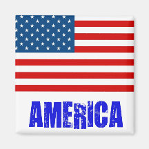 Flag America Refrigerator Magnet