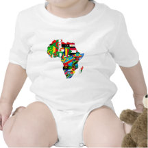 Flag Map of Africa Flags - African Culture Gift Tee Shirt