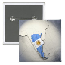 Flag of Argentina Button