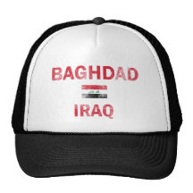 Flag of Baghdad Iraq designs Trucker Hat