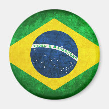 Flag of Brazil Refrigerator Magnets