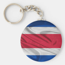 Flag of Costa Rica Key Chain