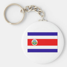 Flag of Costa Rica Keychain