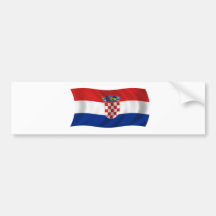 Flag of Croatia Bumper Stickers