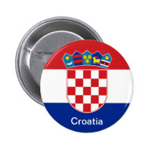 Flag of Croatia Pinback Buttons