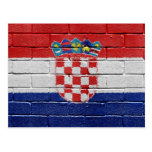 Flag of Croatia Post Card