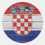 Flag of Croatia Round Sticker