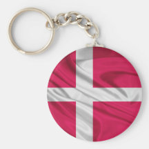 Flag of Denmark Keychains