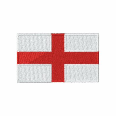 Flag of England men's embroidered polo shirt