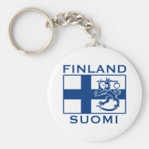 Flag of Finland Keychains