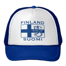 Flag of Finland Trucker Hats