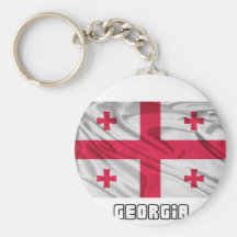 Flag of Georgia Key Chain