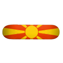 Flag of Macedonia Custom Skate Board