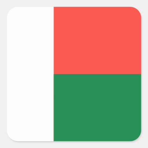 Flag of Madagascar Sticker