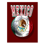 Flag of Mexico ball with Mexico worded logo gifts Postcard