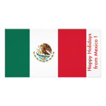 Flag of Mexico, Happy Holidays from Mexico Photo Cards