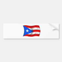 Flag of Puerto Rico Bumper Stickers