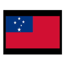 Flag of Samoa Post Cards