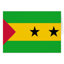 Flag of São Tomé and Príncipe Greeting Cards
