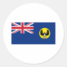 Flag of South Australia Round Stickers