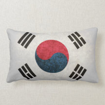 Flag of South Korea Throw Pillows