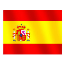 Flag of Spain for Spaniards worldwide Spanish flag Post Card