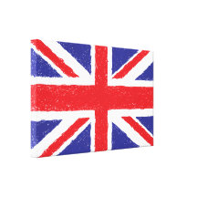 flag of United Kingdom Stretched Canvas Print