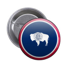 Flag of Wyoming Button