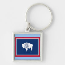 Flag of Wyoming Key Chain