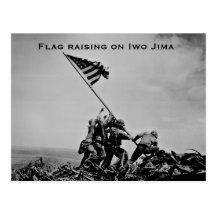 Flag raising on Iwo Jima Postcards