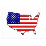 flag USA Post Cards