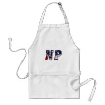 FLAG WRAPPED NP NURSE PRACTITIONER APRONS
