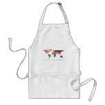 Flagged world apron