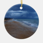 Flagler Beach Shoreline View Christmas Ornaments