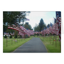 Flags in Cemetery Cards