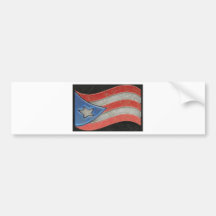 Flags- Puerto Rico Bumper Stickers