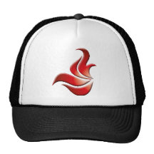 Flame Design on a Trucker Hat