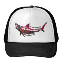 Flamed Fish and FishTs Joined together for Kewl Ts Trucker Hat