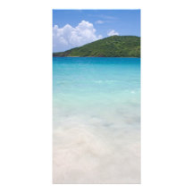 Flamenco Beach Culebra Customized Photo Card