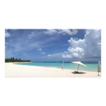 Flamenco Beach Culebra Puerto Rico Personalized Photo Card