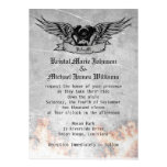 Flaming Biker Wedding Custom Invitation