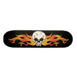 Flaming Fanged Skull Skateboards