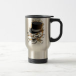 Flaming Top Hat Skull Coffee Mugs
