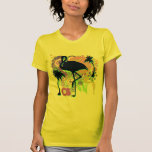 Flamingo Abstract Silhouette Tee Shirt