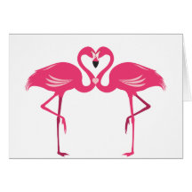 Flamingo Love Greeting Card