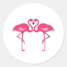 Flamingo Love Stickers